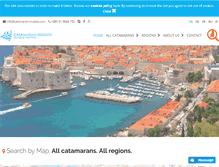 Tablet Screenshot of catamaran-croatia.com